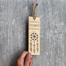 Load image into Gallery viewer, Dreamcatcher premium wooden engraved bookmark, Reader's collection