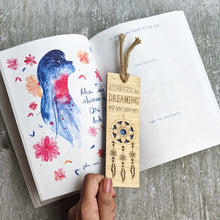 Load image into Gallery viewer, Dreamcatcher premium wooden engraved bookmark, Reader's collection
