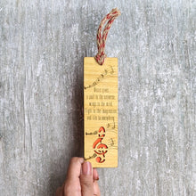 Load image into Gallery viewer, Music lover premium wooden engraved bookmark, Reader's collection