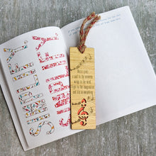 Load image into Gallery viewer, Music lover premium wooden engraved bookmark, Reader's collection
