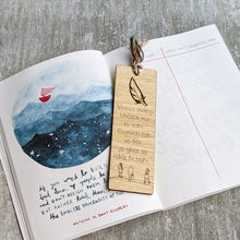 Load image into Gallery viewer, Inspirational quote premium wooden engraved bookmark, Reader's collection