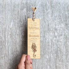 Load image into Gallery viewer, Inspirational quote premium wooden engraved bookmark, Reader's collection