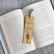 Load image into Gallery viewer, Inspirational quote premium wooden engraved bookmark, Reader's collection
