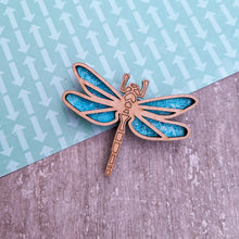 Load image into Gallery viewer, Laser cut Dragonfly brooch pin | Badge, Fantasy collection