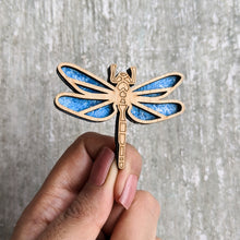 Load image into Gallery viewer, Laser cut Dragonfly brooch pin | Badge, Fantasy collection