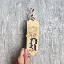 Load image into Gallery viewer, Harry Potter inspired Hogwarts house Ravenclaw premium wooden engraved bookmark, Fantasy collection