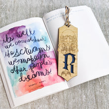 Load image into Gallery viewer, Harry Potter inspired Hogwarts house Ravenclaw premium wooden engraved bookmark, Fantasy collection