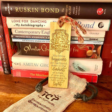 Load image into Gallery viewer, Harry Potter inspired Hogwarts house Gryffindor logo premium wooden engraved bookmark, Fantasy collection