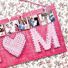 Load image into Gallery viewer, Mother themed string art on wooden panel