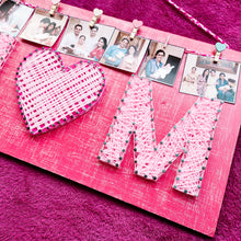 Load image into Gallery viewer, Mother themed string art on wooden panel