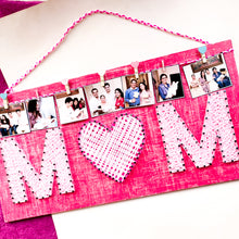 Load image into Gallery viewer, Mother themed string art on wooden panel