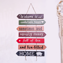 Load image into Gallery viewer, Welcome to our house handpainted wooden pallet board