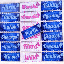 Load image into Gallery viewer, Customized kids designer handpainted wooden name plate