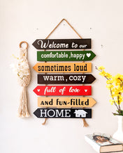 Load image into Gallery viewer, Welcome to our house handpainted wooden seven pallet board