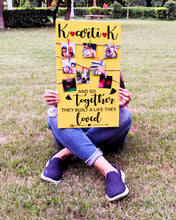 Load image into Gallery viewer, Yellow couple board with photos