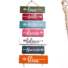 Load image into Gallery viewer, Handpainted wooden pallet motivational wall art | Vibe slate