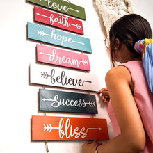 Load image into Gallery viewer, Handpainted wooden pallet motivational wall art | Vibe slate